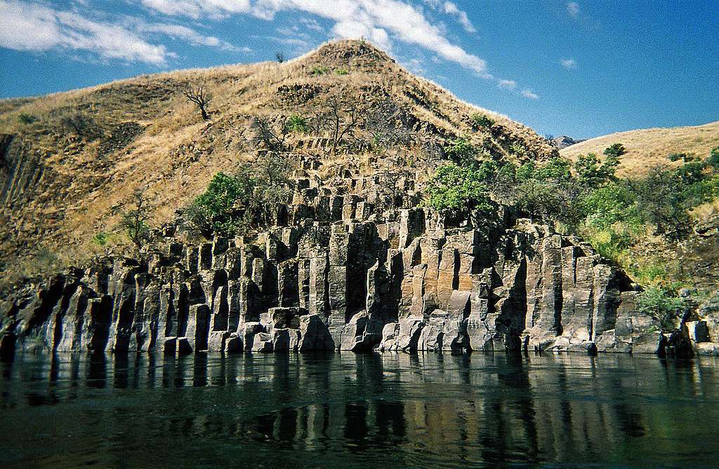 Lower Salmon River Canyons (ID) - Molten Basalt Columns Formation
