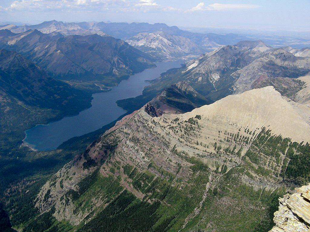 Waterton Lake from the Cleveland summit