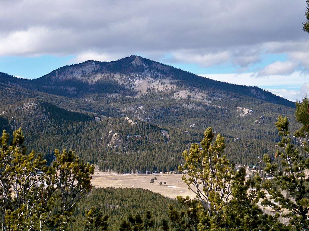 View northwest from the summit outcrop