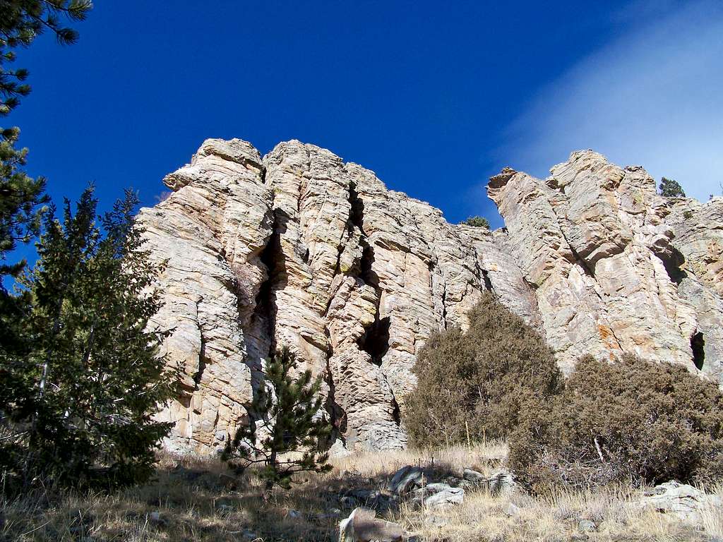 South slope rock outcrop #1