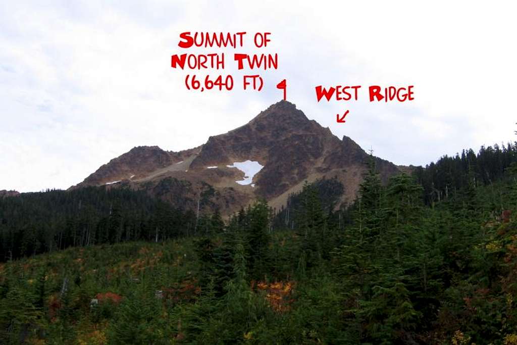 West Ridge on North Twin Sister