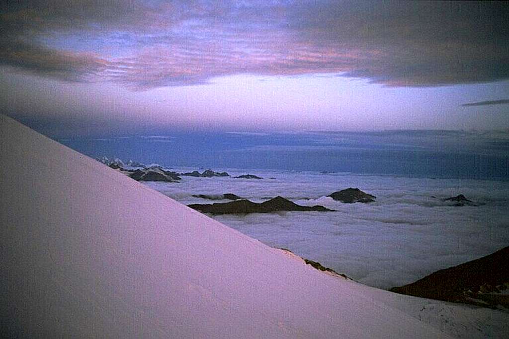 Pennine Alps at sunrise