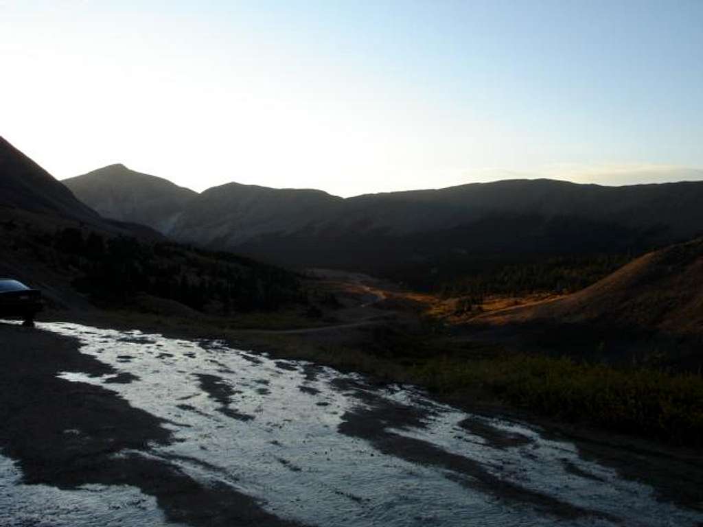 Mount Sherman Trailhead at Daybreak