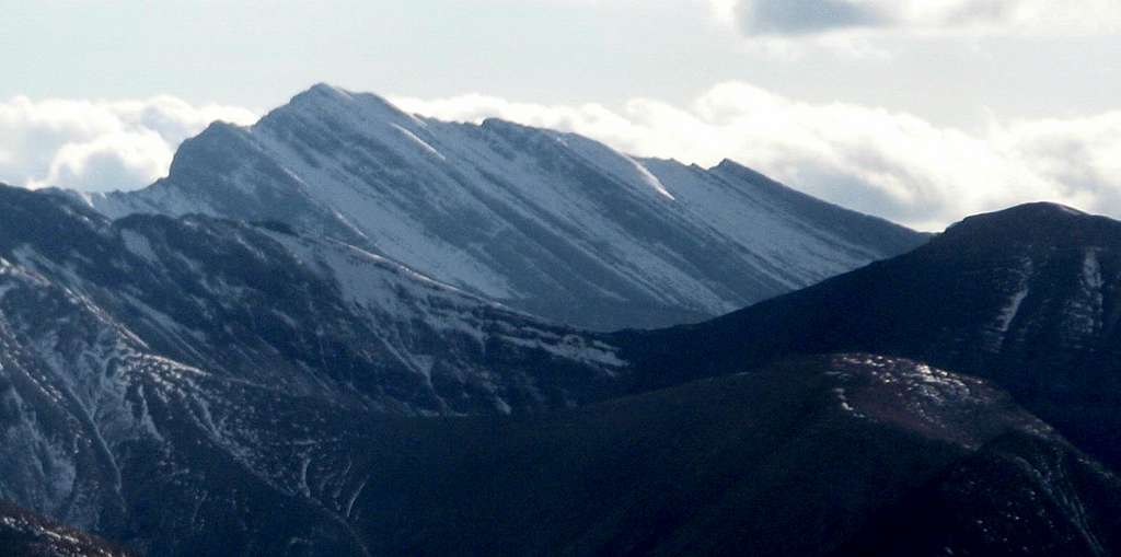 Fisher Peak from Summit of Powderface