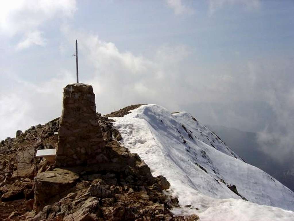 The summit of Tozal de Guara...