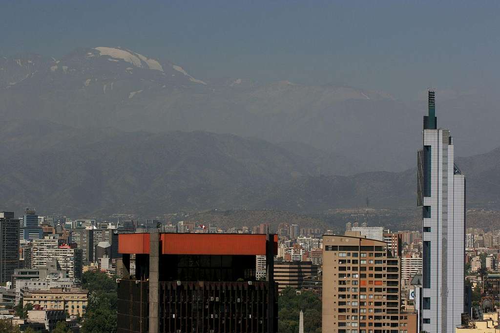view from Santiago
