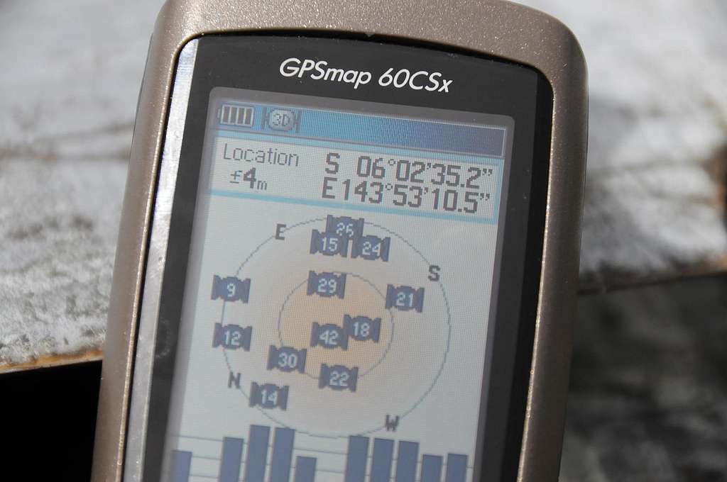 Mt Giluwe summit GPS