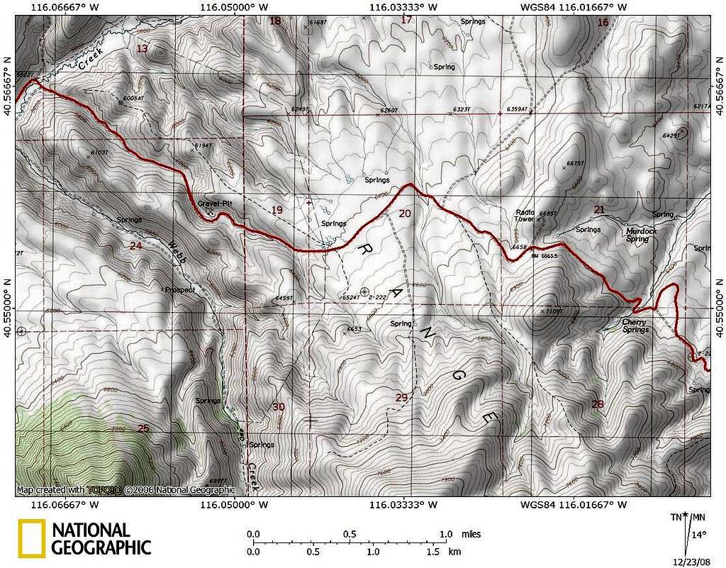 Pine Mountain access route (2/3)