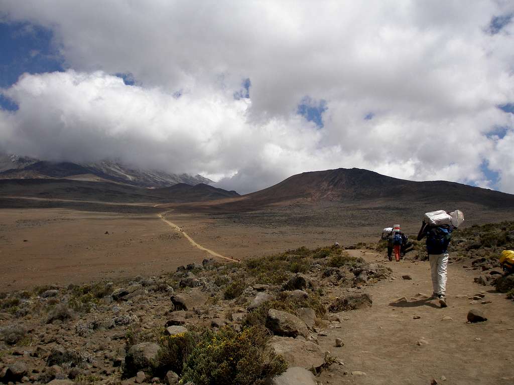 The Saddle from Mawenzi Ridge