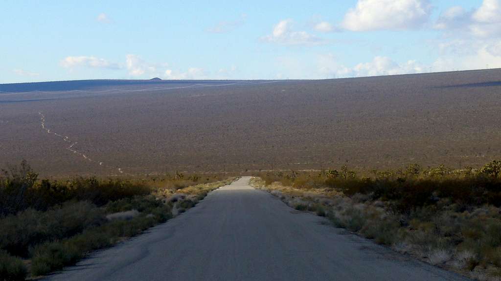 Desert Road in Mojave National Wildlife Preserve