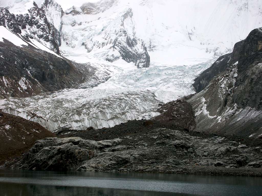 Glacier near West Face of Siula Grande