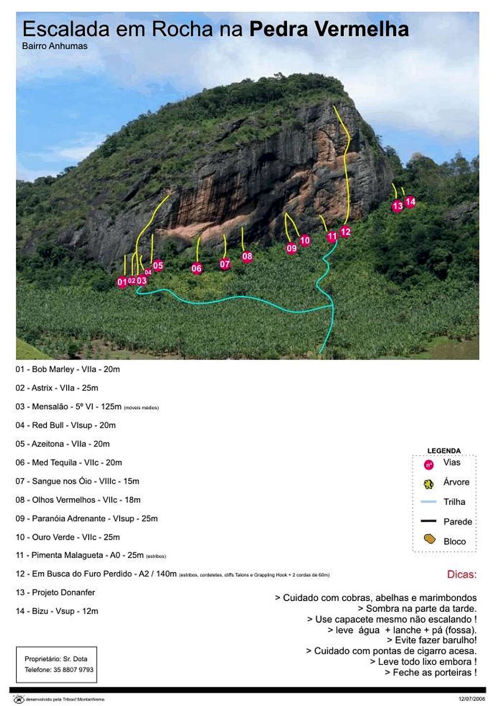 Pedra da Vermelha Routes - Itajubá / Brazil