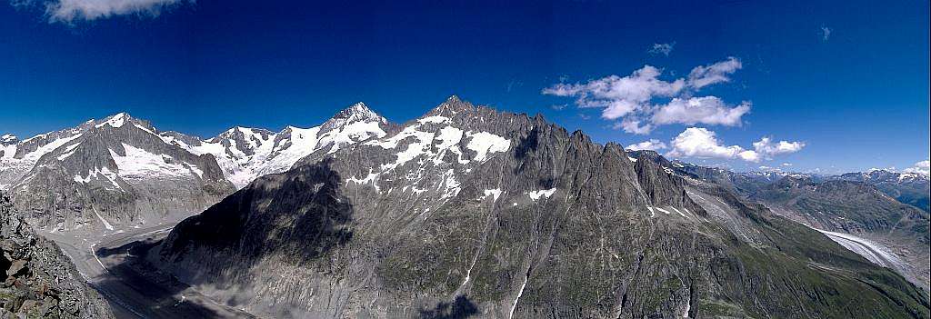 Aletschhorn to Aletsch Tongue