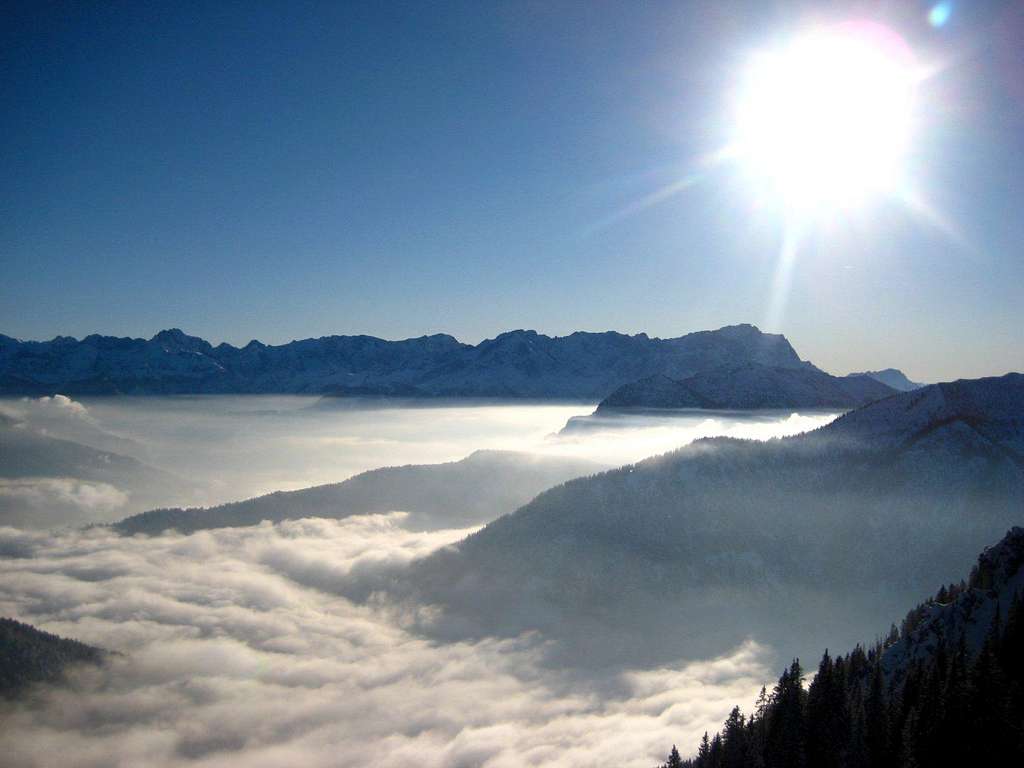 Zugspitze, Alpsitze, Jubiläums ridge
