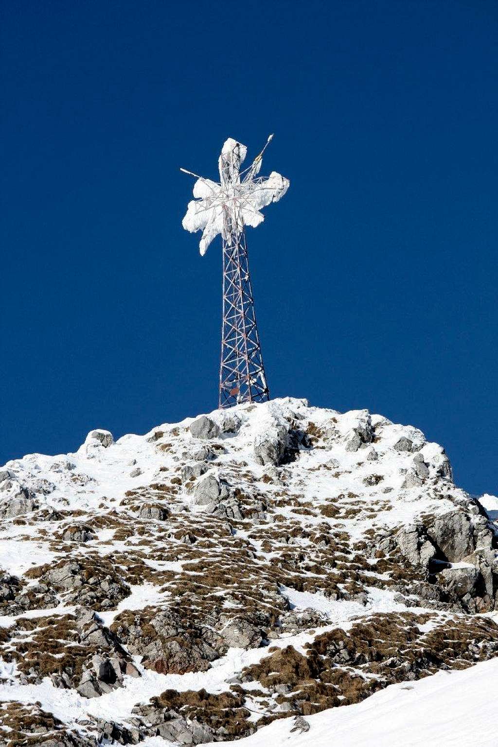 Giewont summit cross