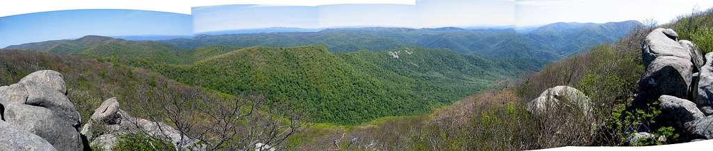 Panoramic view to North and West