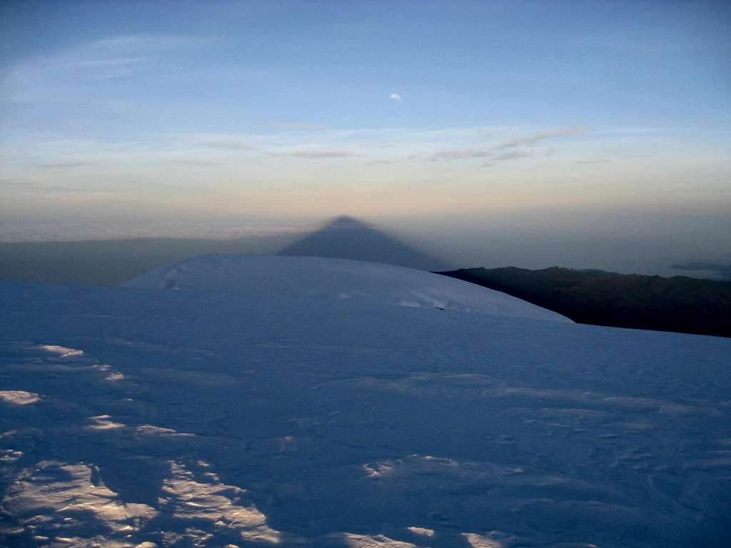 Chimborazo's Shadow from Whymper Summit