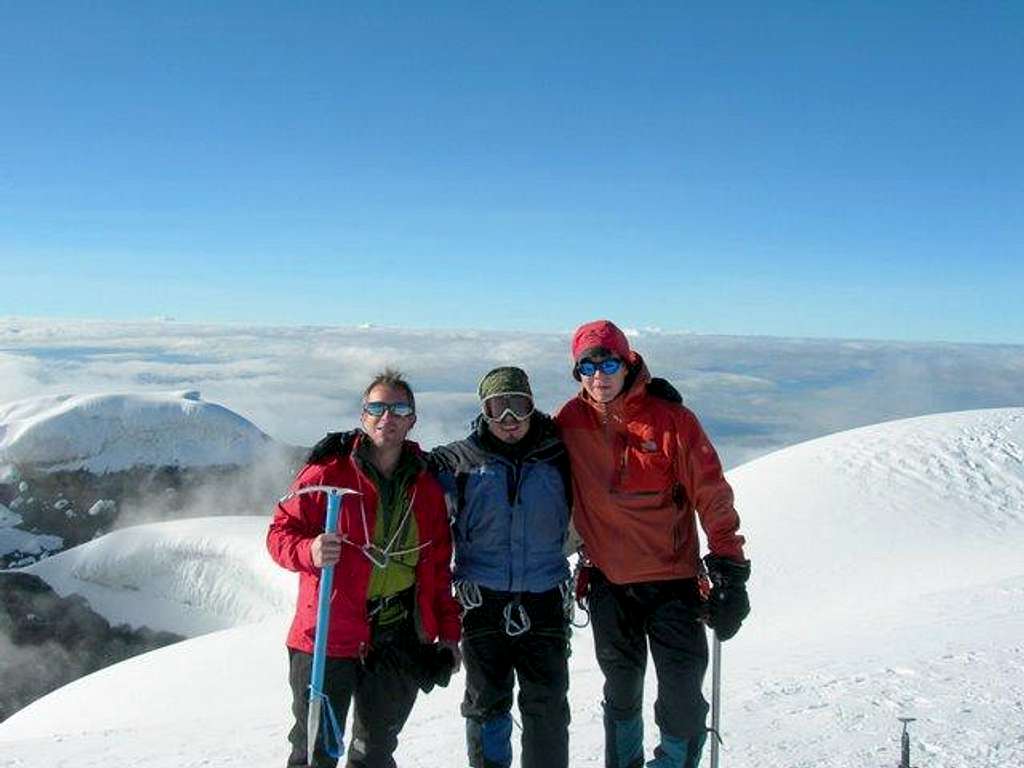 Group Summit Shot on Cotopaxi