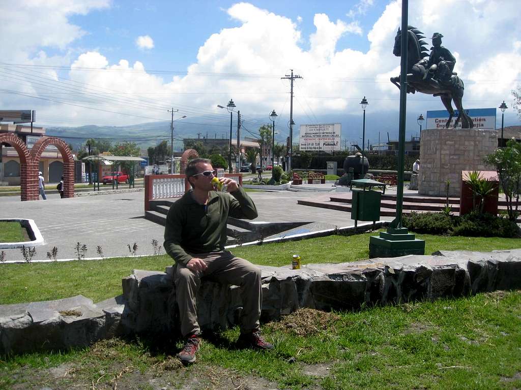 Waiting in Machachi, Ecuador