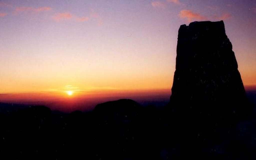 summit at dusk
 march 2004