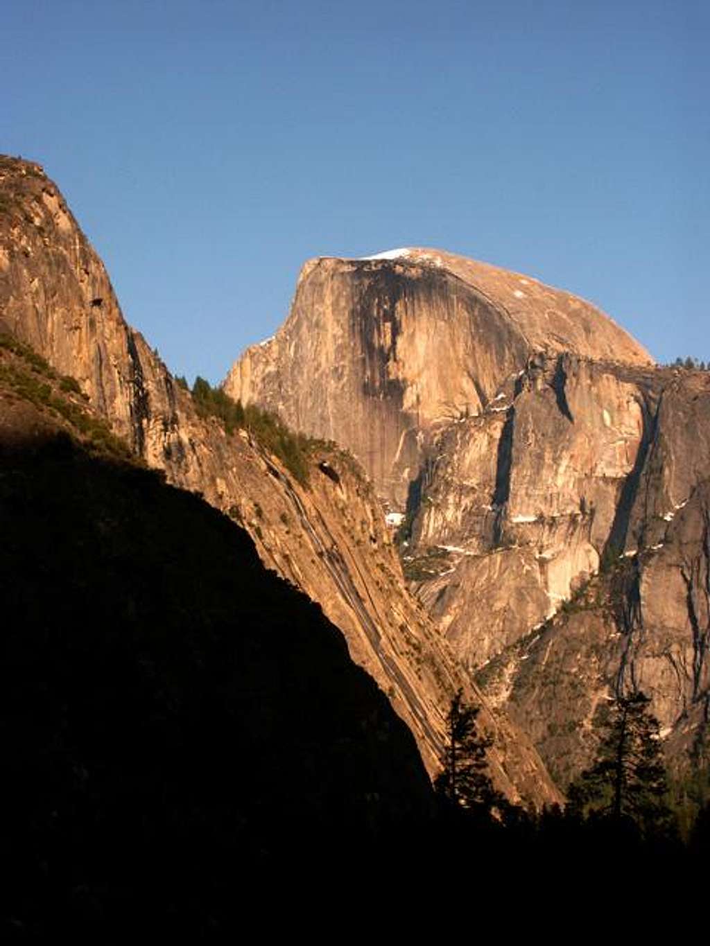 Half Dome is bathing in the...