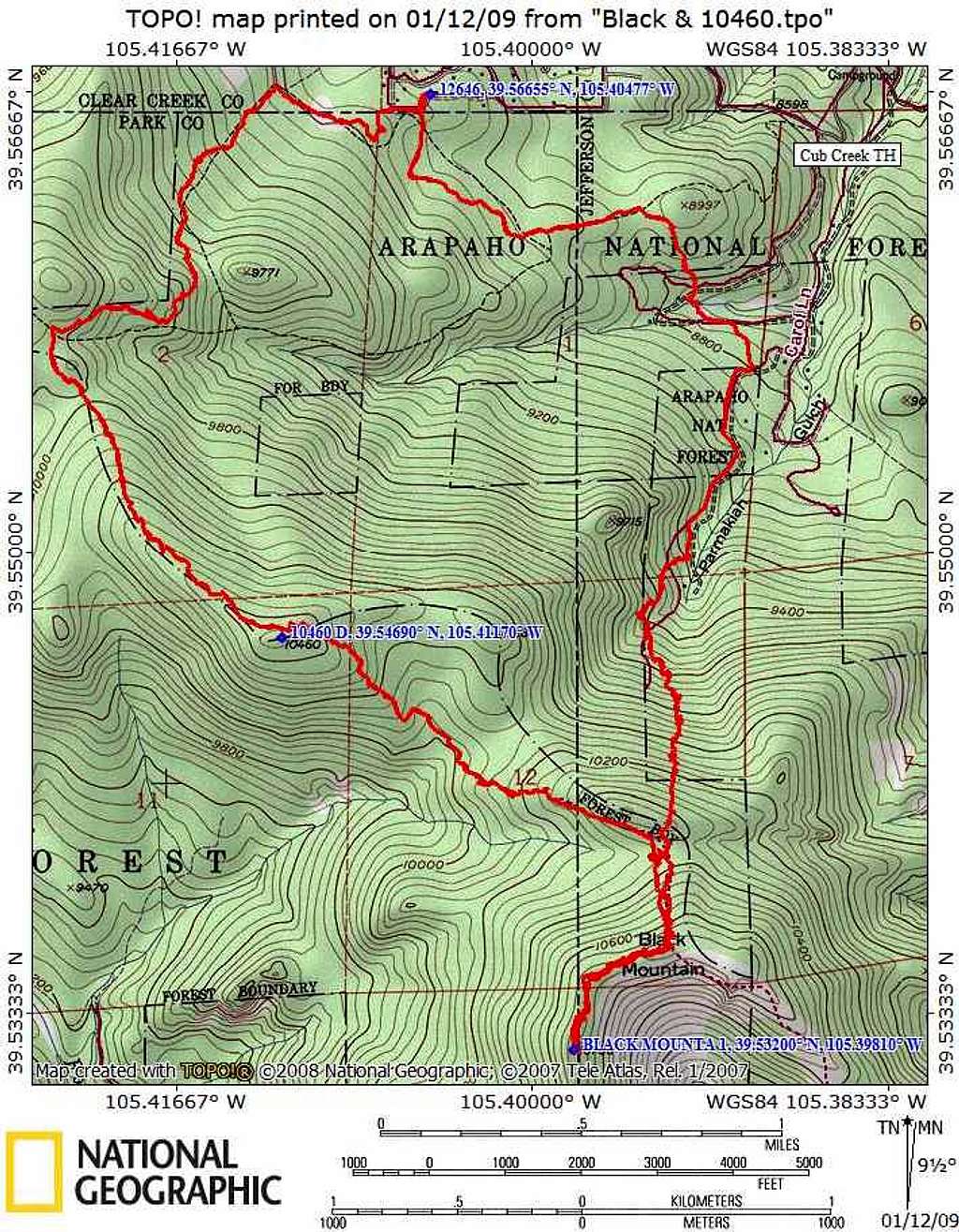 Black Mountain, 10,460', Park County