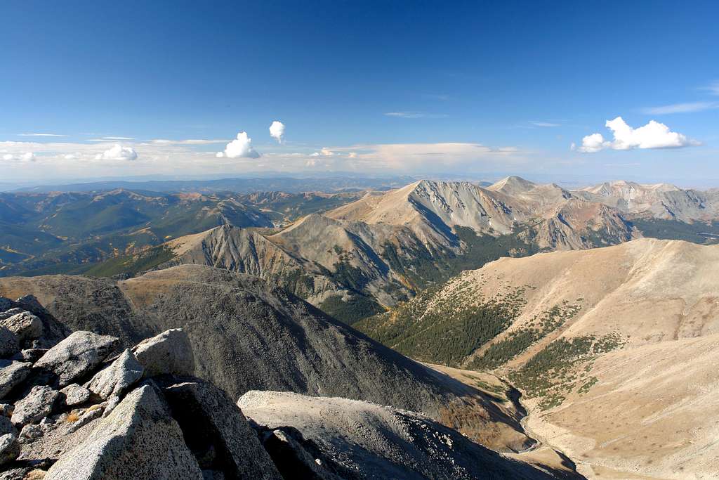 View from summit of Mt. Shavano