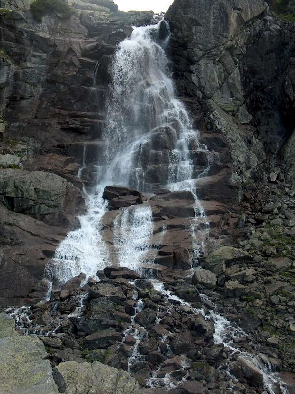 Waterfall Vodopád Skok in Dolina Mlynická