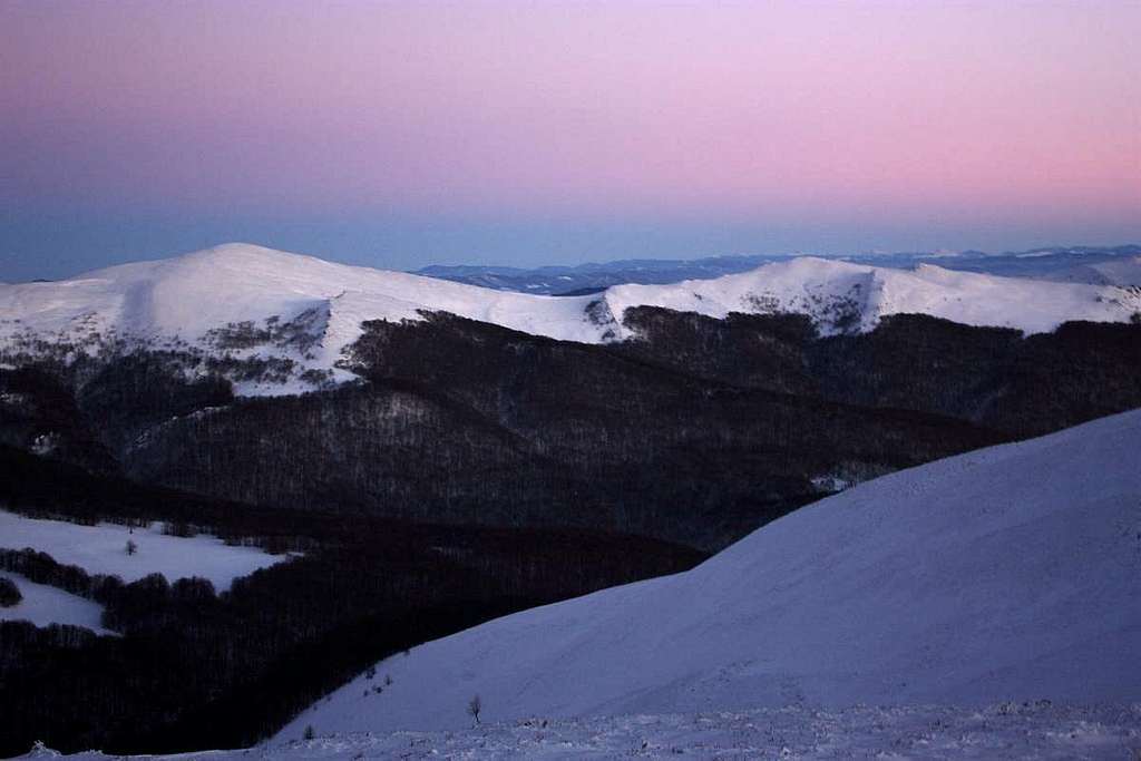 Mountains in the evening