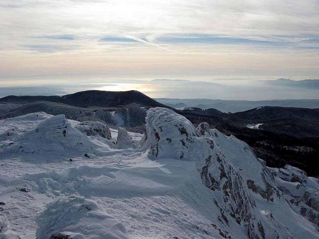 Snježnik (1.505 mtrs) summit view