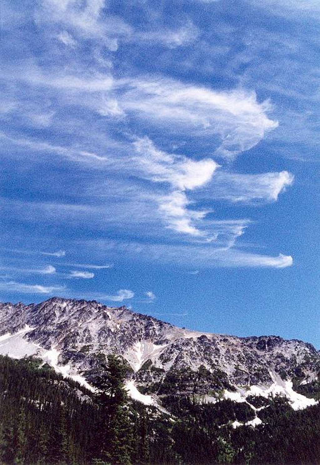 Weird clouds over Mt. Maude...