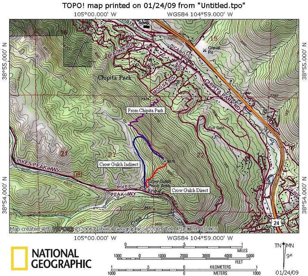 Mount Heizer Route Overview Map