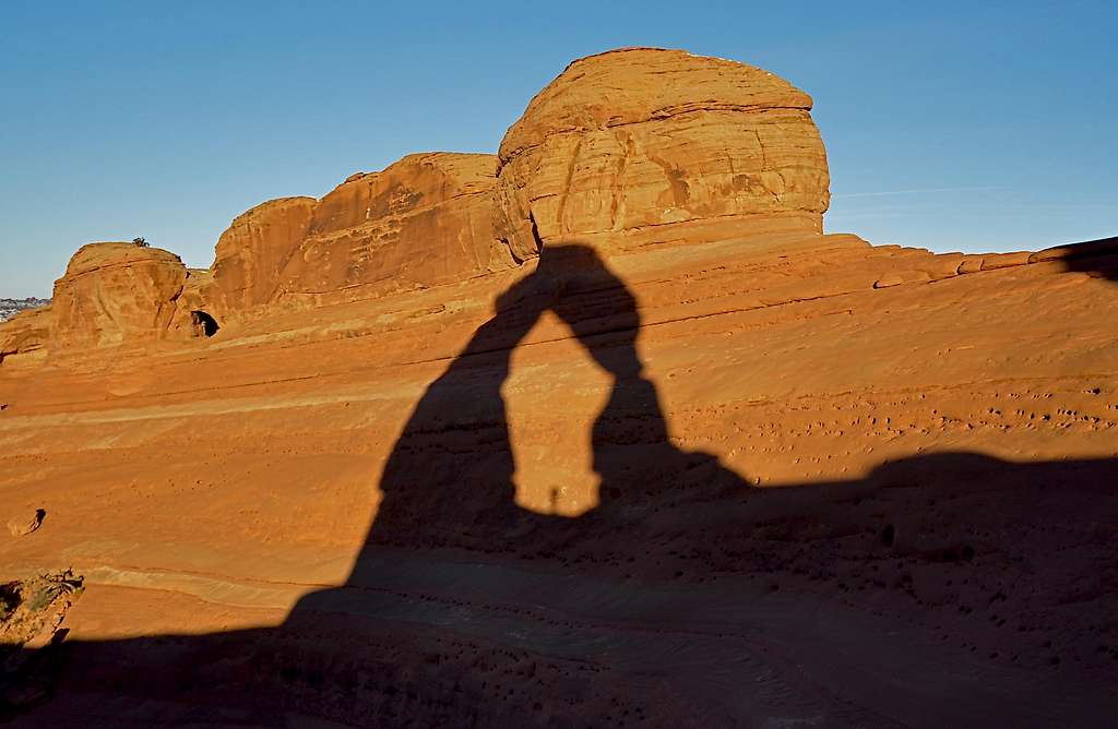 Sharing a sunrise with Delicate Arch
