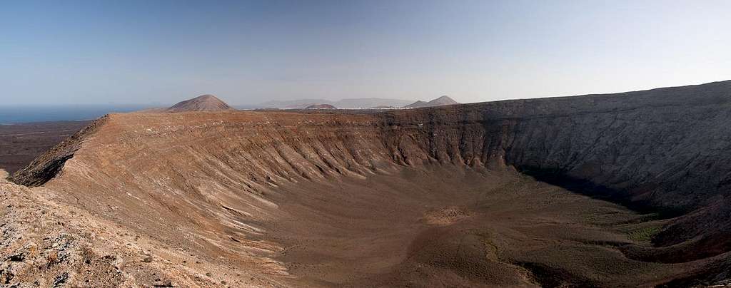 The 1.15 wide crater of Caldera Blannca
