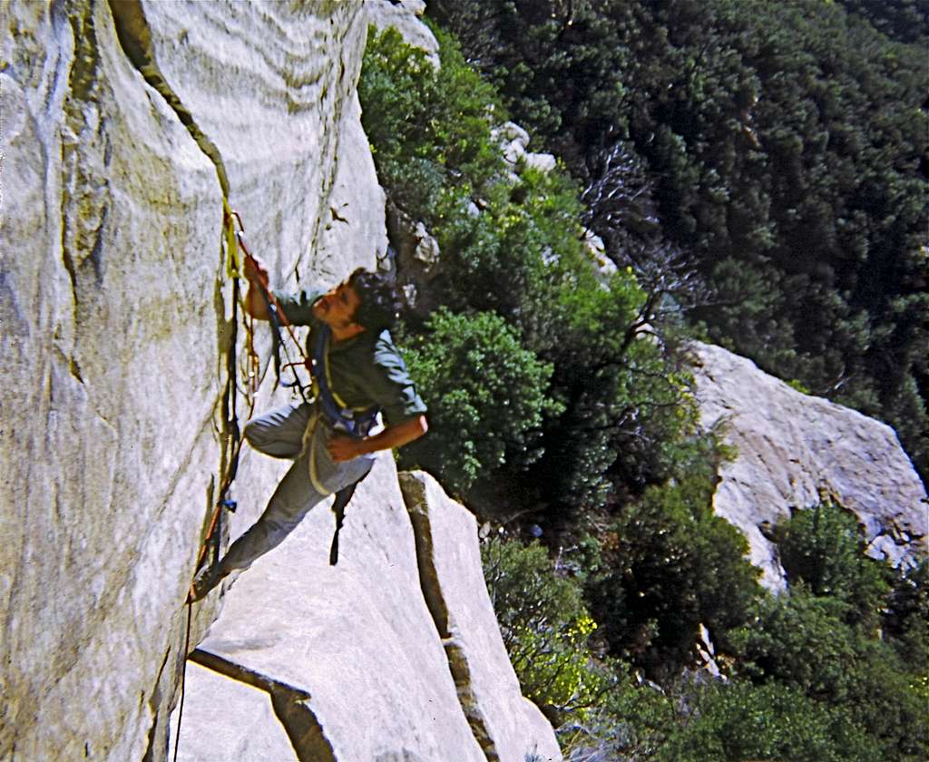 Before I could free climb this crack-1970