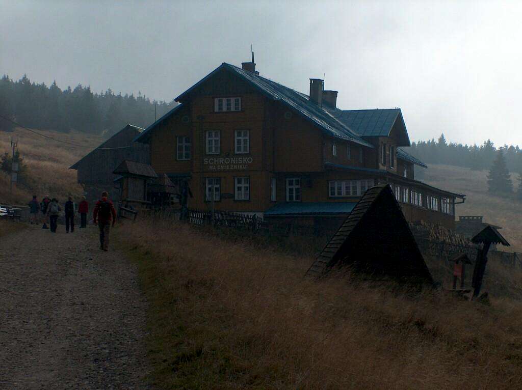 At the hut Schronisko na Śnieżniku, on the way to Śnieżnik from Kletno
