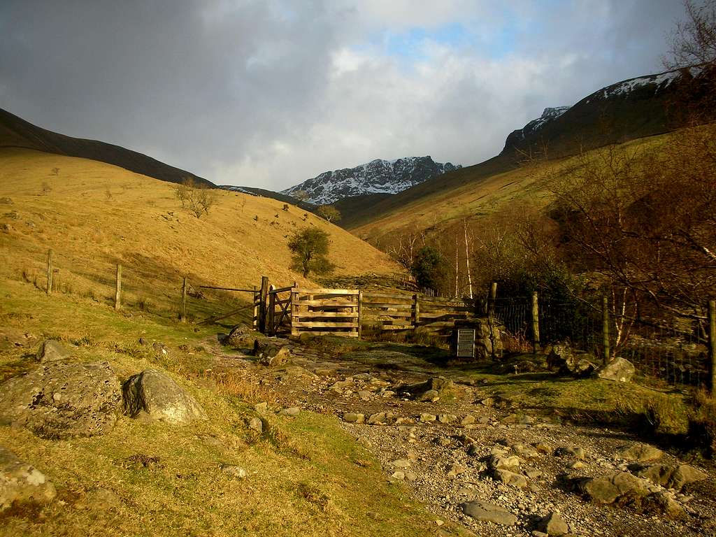 Pikes Crag form Lingmell gill