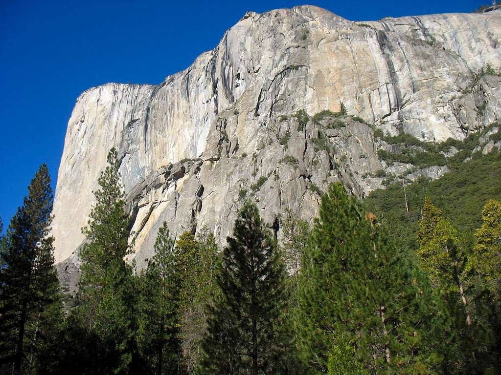 El Capitan and westernmost of Three Brothers