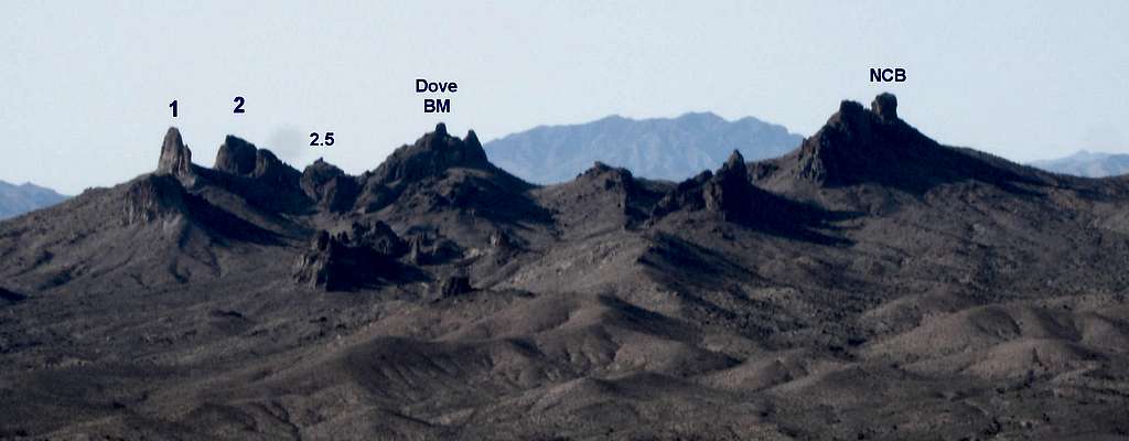 Castle Peaks Labeled, from Hart