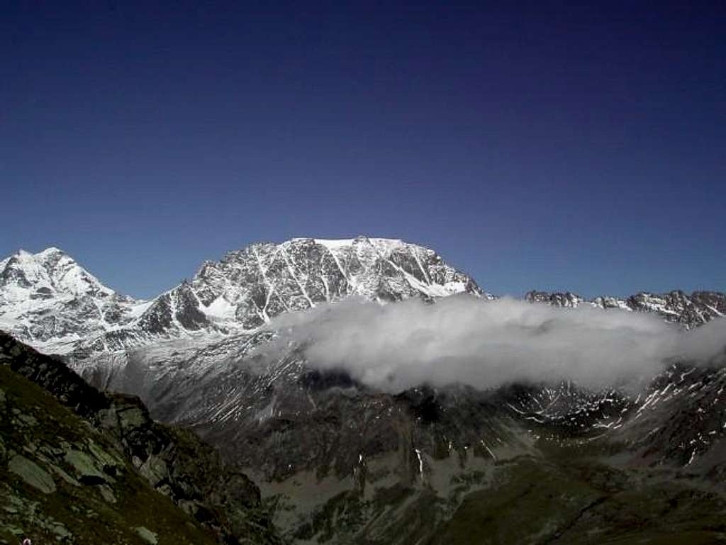 Grand Combin and Mont Velan from Pas des Chevaux