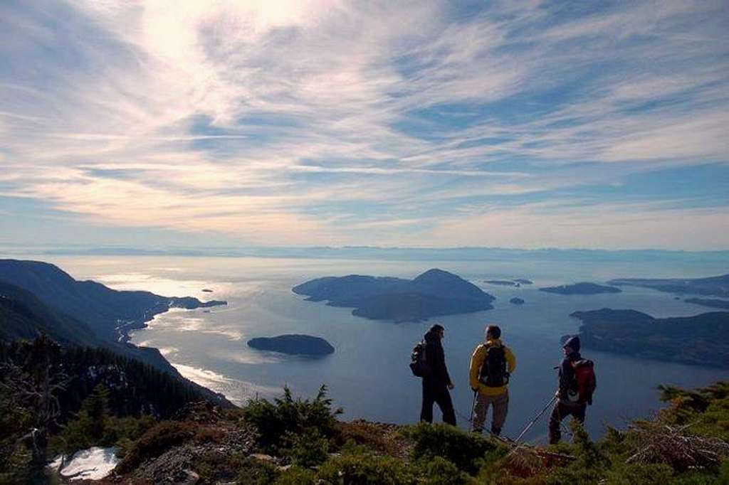 A View on Howe Sound From Mt  Hut