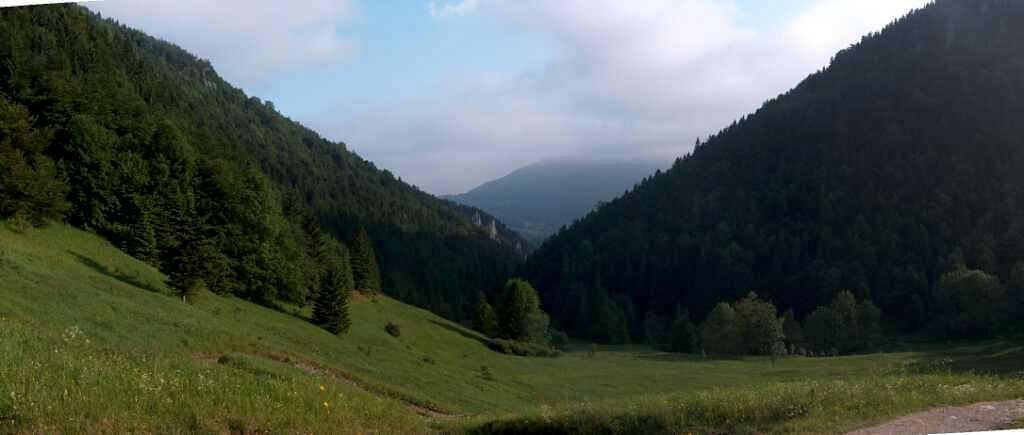 Over Štefanová in the morning