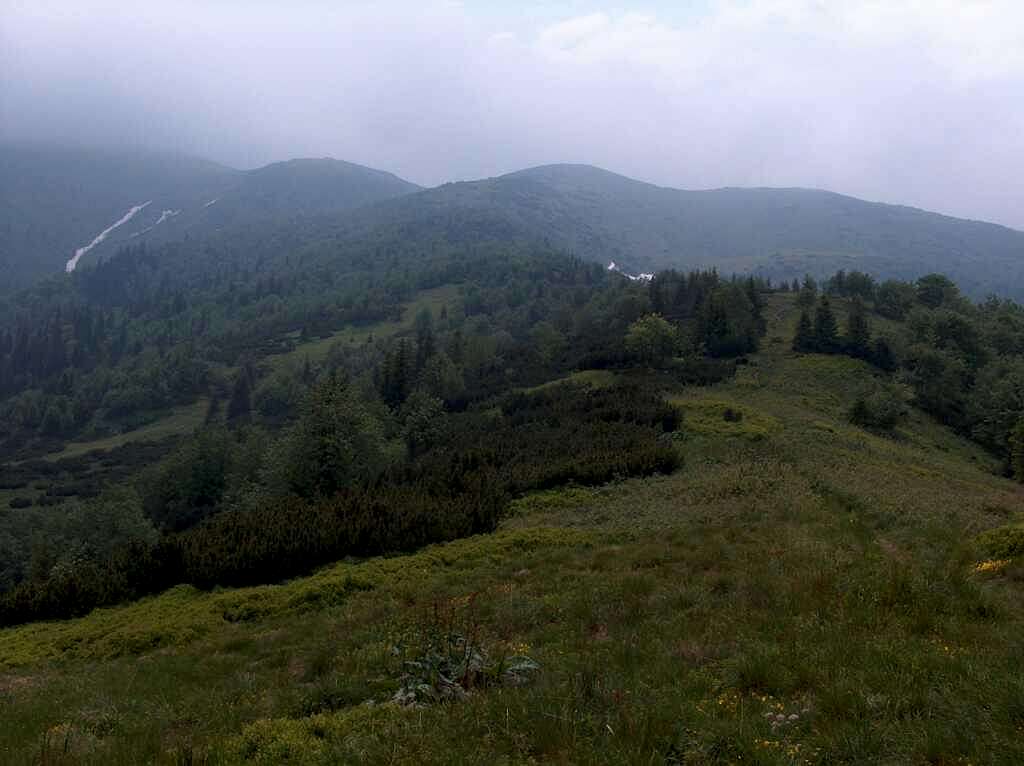 Down from Fatransky Kriván under the storm