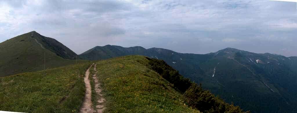 On the ridge of Poludnový Grún