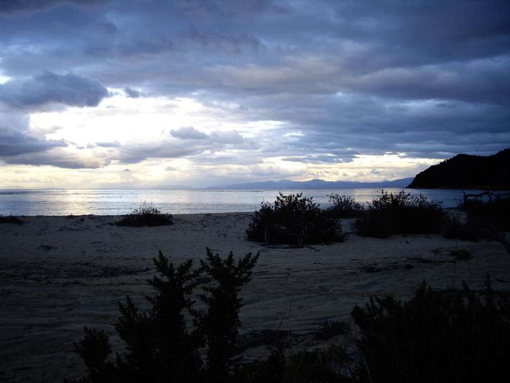 Abel Tasman Coastline at Dusk
