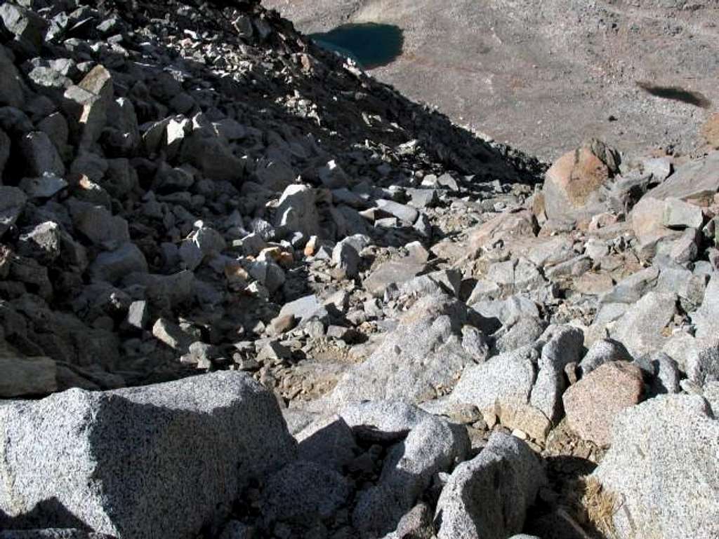 Mount Agassiz - Looking down...