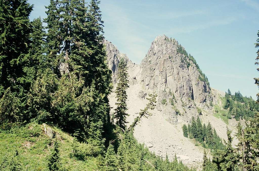 Double Peak from Ridge above Basin