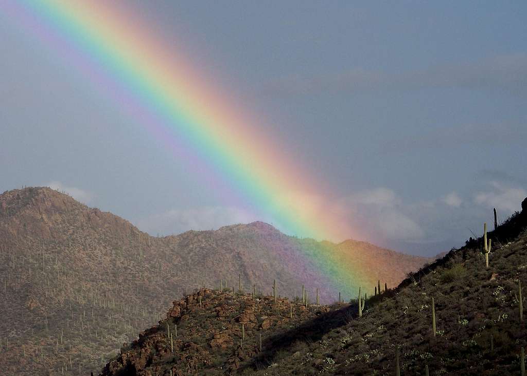 Rainbow over Gates Pass