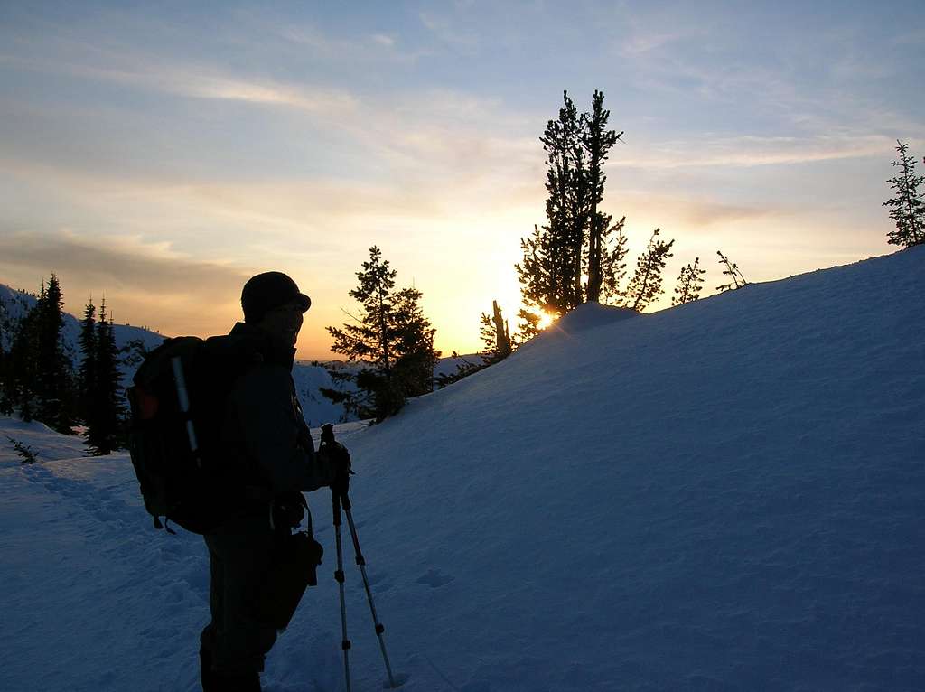 Sunset at Steven's Peak