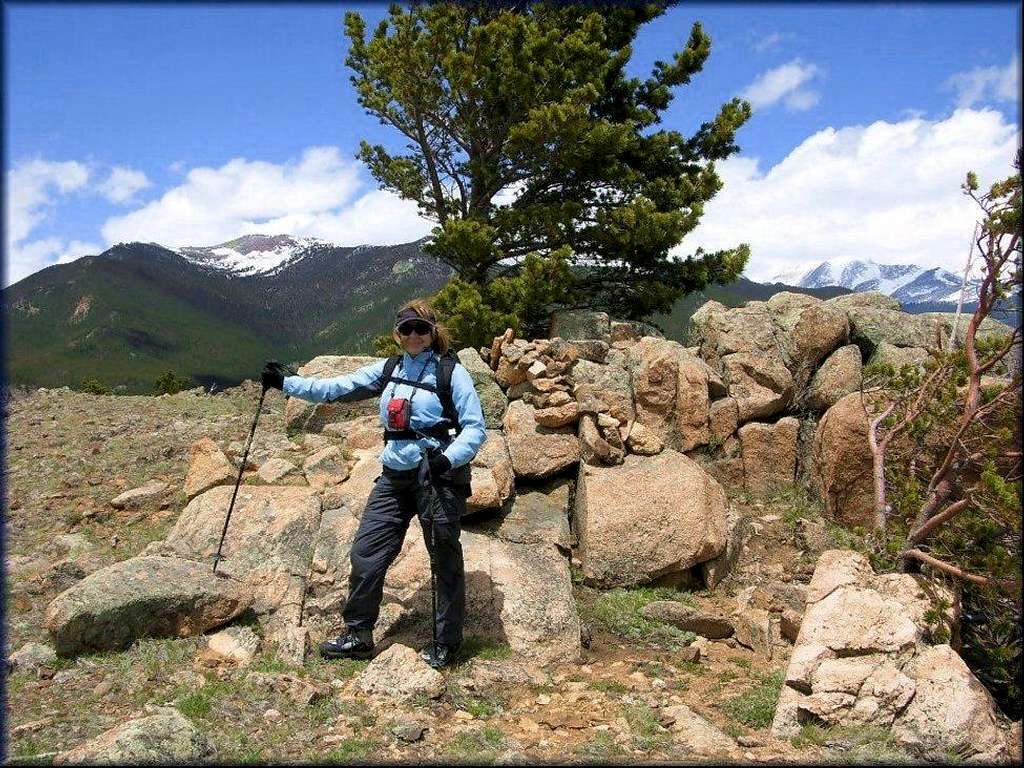 On the summit of Steep Mountain